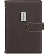 Christian Art Gifts Inspirational Magnetic Closure Journal w/Pen Holder, Man of God - 1 Tim. 6:11...