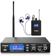 JXSOU Wireless in-Ear Monitor System, Wireless IEM Syetem, UHF PLL 550-580MHZ Band Selectable Fre...