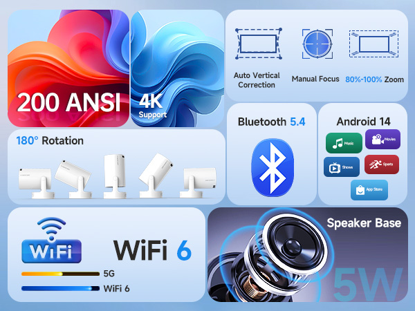 4k projector portable projector