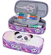 RHCPFOVR Kids Pencil Case for Girls-Soft Zipper Large Capacity Pencil Pouch for Girls Pencil Case...