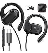 USB C Earbuds Over Ear Headphones for iPhone 16 Plus Samsung Z Flip Fold 6 A35 S24 Ultra S23 Pixe...