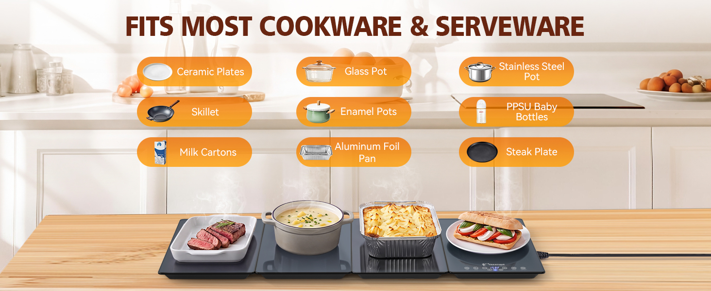 FITS MOST COOKWARE & SERVEWARE