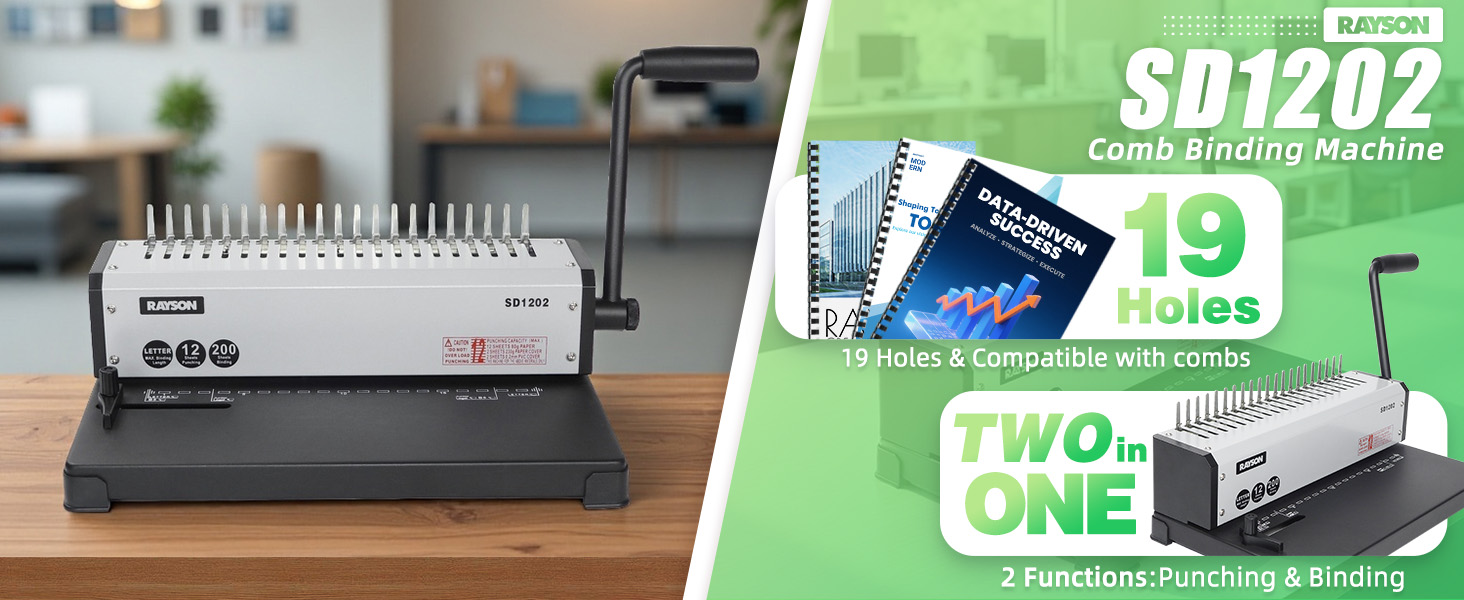 SD1202 comb binding machine