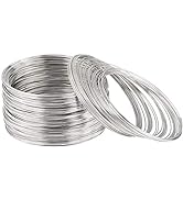 800 Loops Silver Memory Wire 22 Gauge Jewelry Wire Beading Wire for Jewelry Making, Rings, Neckla...