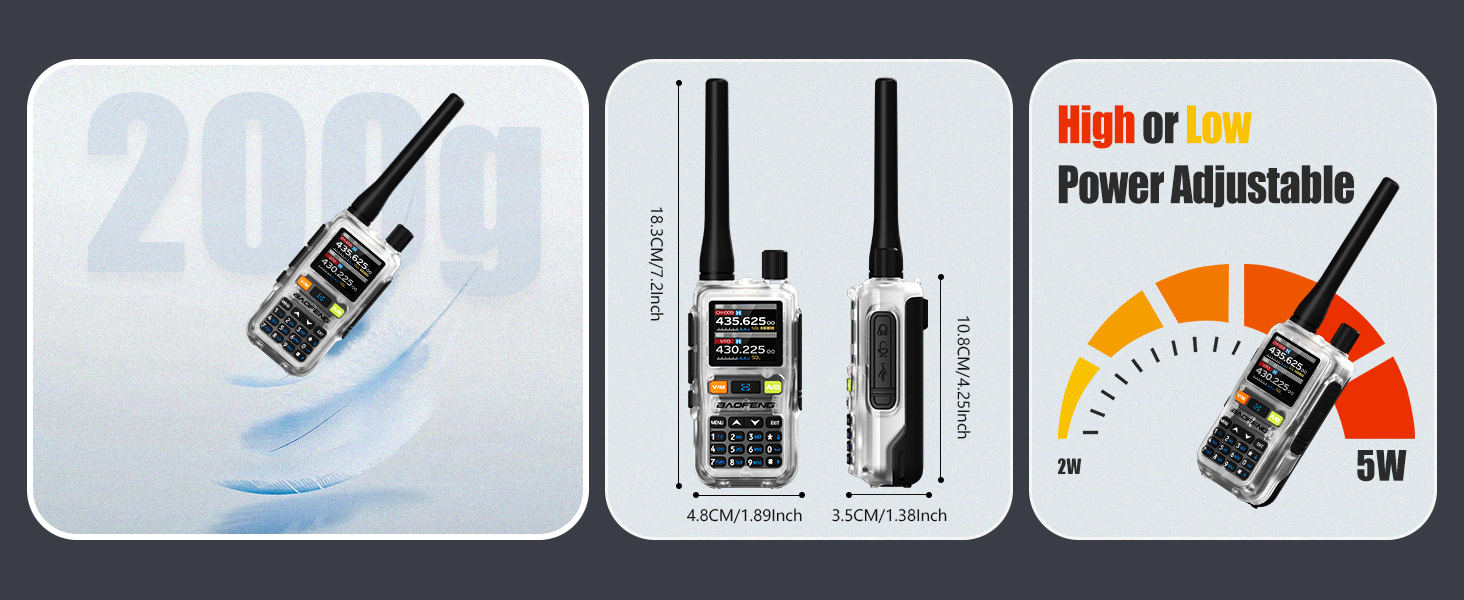 05 BAOFENG uv-5r mini Transparent size