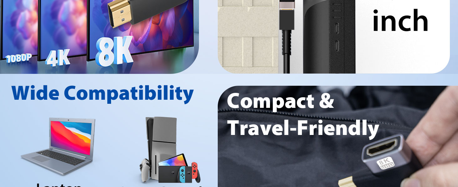 HDMI RIGHT ANGLE FLAT ADAPTER