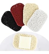 Soap Saver Pads 4 Pcs Non-Slip Soap Holder Pad Self Draining Soap Bar Holder Pads Assortment Kit ...