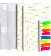 To Do List A5 Refill Paper, A5 Loose Leaf Notebook Paper, A5 Daily Planner Binder Insert Paper, L...