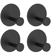 Aenfaiy Towel Hooks for Bathroom (4 Pack) Adhesive Towel Hook Shower Hooks for Inside Shower - St...