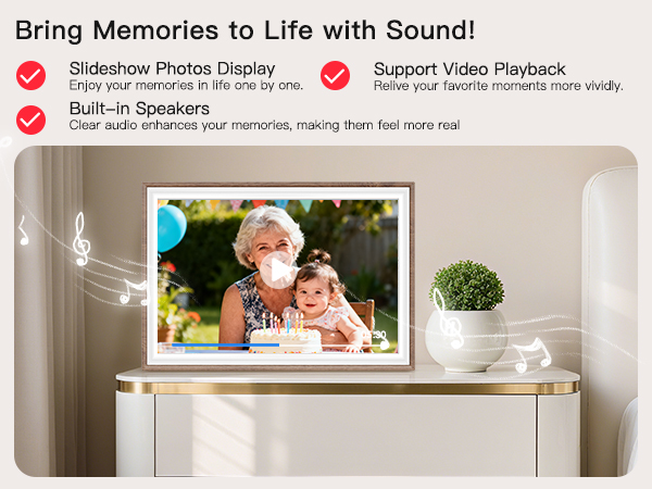frameo digital frame wifi picture photo video share moment from phone