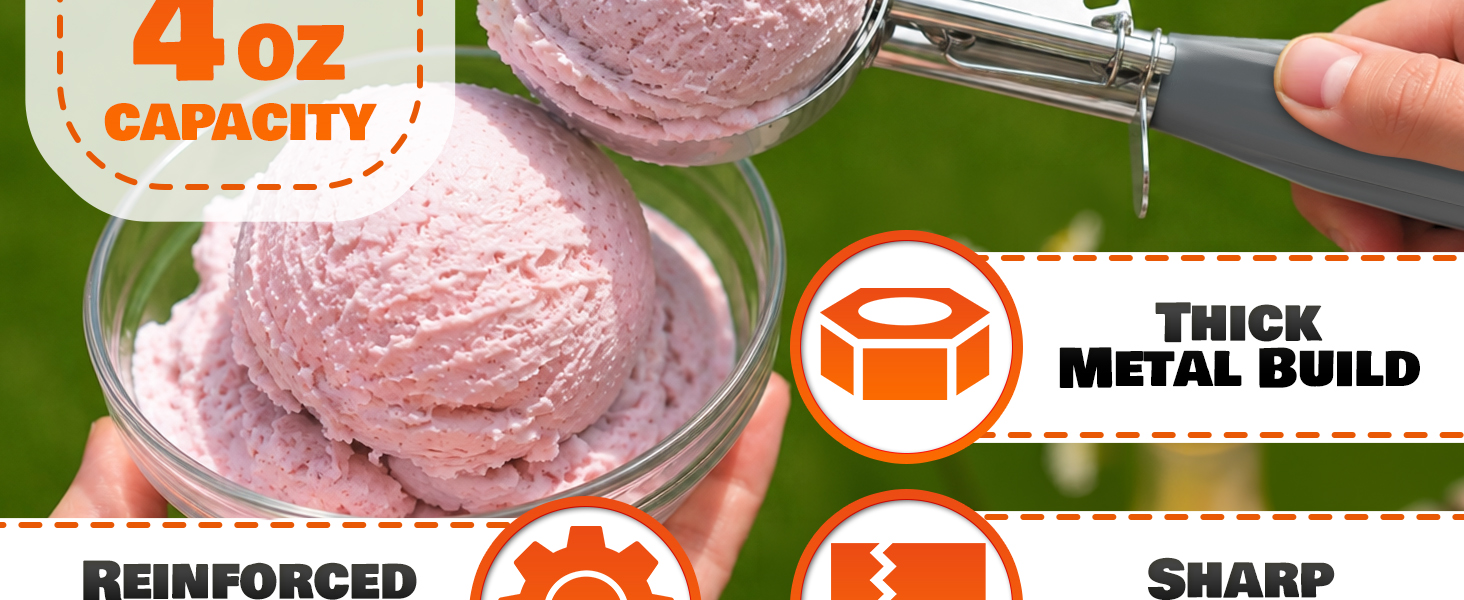 scoop cookie scoops for baking cake tester ice cream scoops best rated teaspoons dessert spoons