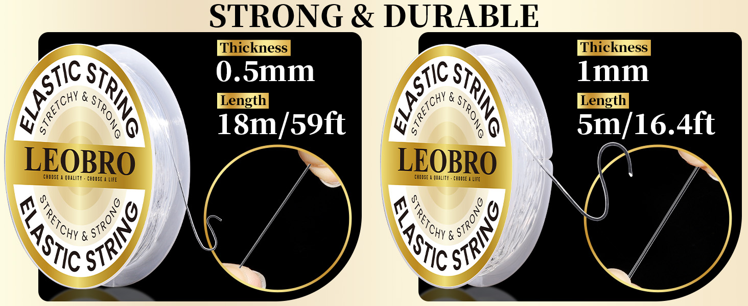 TWO SIZES ELASTIC BRACELET STRING AVAILABLE