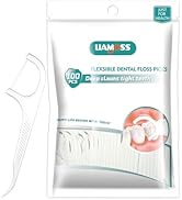100 Count No Shred Dental Floss Picks,Professional Floss Sticks,Comfortable Toothpicks on Tight T...