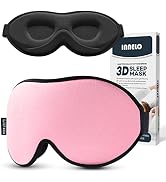 INNELO 3D Contoured Sleep Mask for Side Sleepers, 100% Light Blocking Sleeping Mask for Men & Wom...
