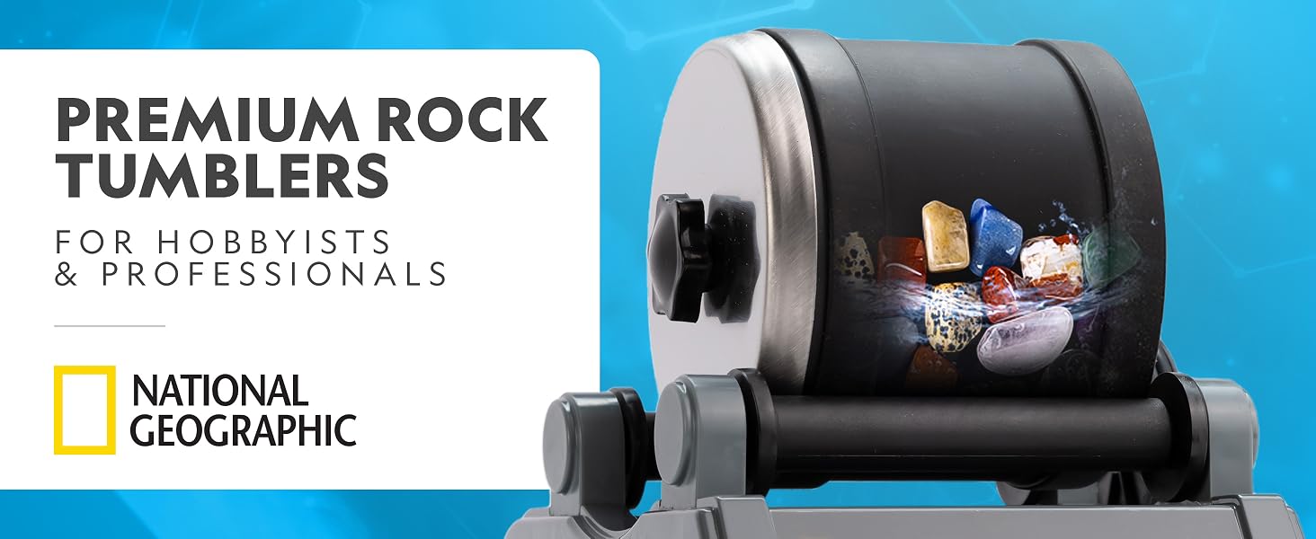 Premium rock tumblers for hobbyists and professionals by National Geographic
