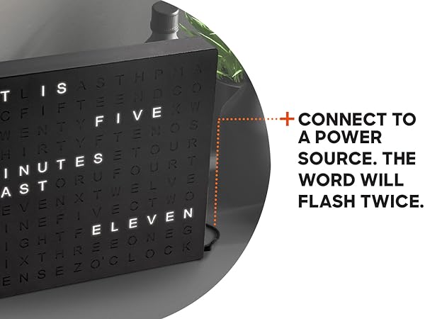 Fun Gray Bamboo Powered Bathroom Cord Big Letter Hanging Metal Text Tube House Farmhouse Tech