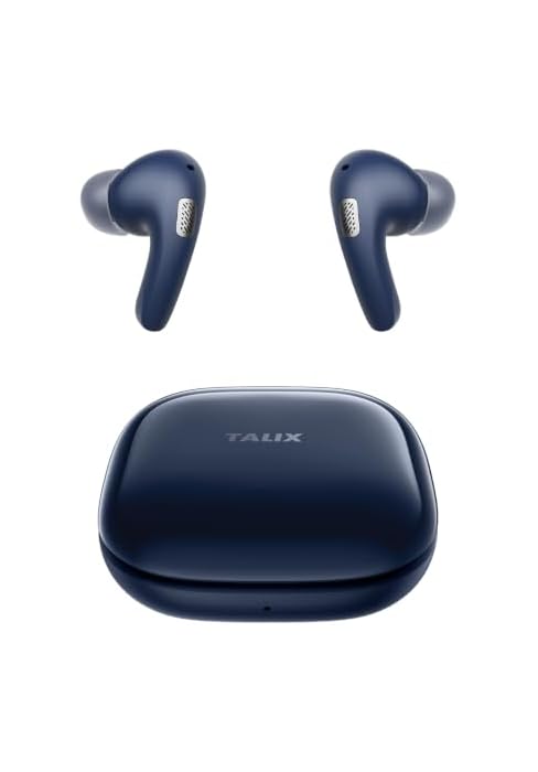 TALIX T30 Noise Cancelling Earbuds with Phone Stand, Punchy Bass, 4-Mic, True Wireless Bluetooth ...