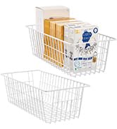 SANNO Wire Storage Baskets Freezer Baskets Farmhouse Organizer Storage Bins Large Organizer Bins ...