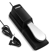 Aodsk Piano Sustain Pedal,Keyboard Sustain Pedal for Digital Piano With Polarity Switch and Anti-...