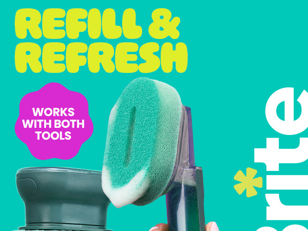 Refill & Refresh. Works with both tools
