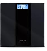 NUTRI FIT Scale for Body Weight Digital Bathroom Scale, Highly Accurate Electronic Weighing Machi...