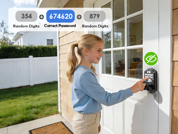 Anti-peep code lets you enter random digits before/after real pin to prevent others from seeing it.