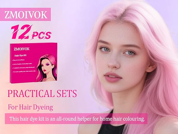 12 pcs Hair Dye Kit Professional Salon Tools