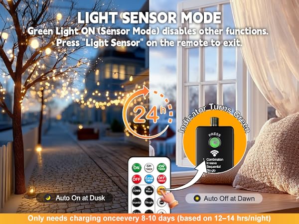 light sensor mode