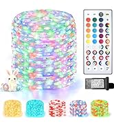 Lovelite 200 LED Fairy Lights Color Changing, 66 FT 35 Colors Easter Pastel Lights with Remote, T...
