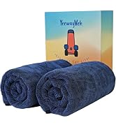 YeewayVeh 2-Pack Long-Reach Pro Car Drying Towels, 48"x32" Extra Large Super Absorbent Towels, 12...