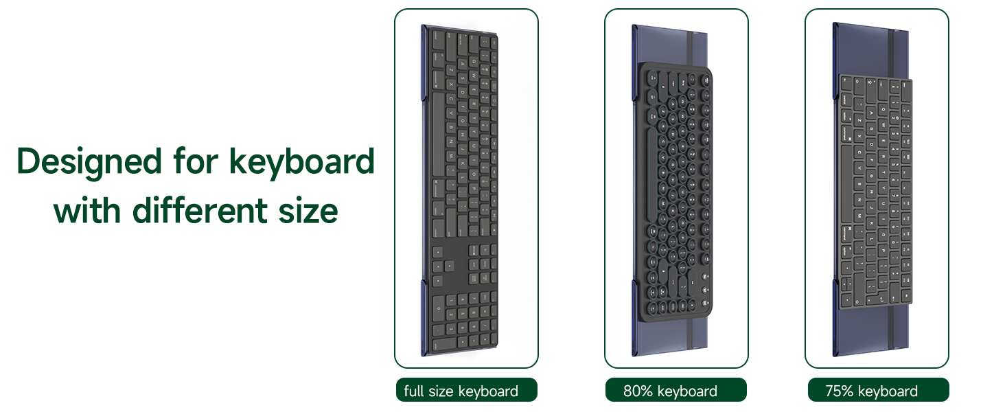 black keyboard stand for desktop