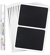 ONUPGO Chalkboard Labels (48 Pack), Reusable Blackboard Stickers, Waterproof Chalkboard Sticker f...