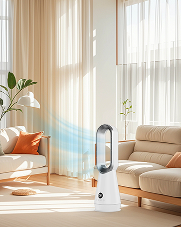 Text reads 'Image 4'. Bright modern living room with white sheer curtains, beige sofa, orange accent pillow, and houseplants, illuminated by natural sunlight.