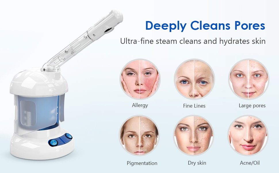 Deeply Cleans Pores portable facial steamer