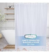 SlipX Solutions Protected Shower Curtain Liner, 3G Lightweight, 70"x72", Clear