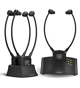 Avantree HT3831 – Wireless TV Headphones for Seniors and Hard of Hearing with L/R Volume Control,...