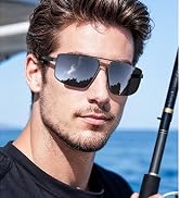 Luenx Aviator Polarized Sunglasses Men Women Square UV400 Driving | Wide Head Fit,Polygon Shades,...