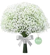 40 Pcs Babys Breath Artificial Flowers-Baby Breath Flowers Artificial Bulk | Real Touch Gypsophil...