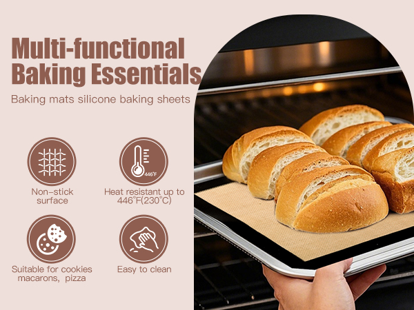 Baking mats silicone baking sheets