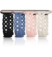 Slim Silicone Bands Compatible with Apple Watch Band 40mm 44mm 38mm 41mm 42mm 45mm 49mm Women,Bre...