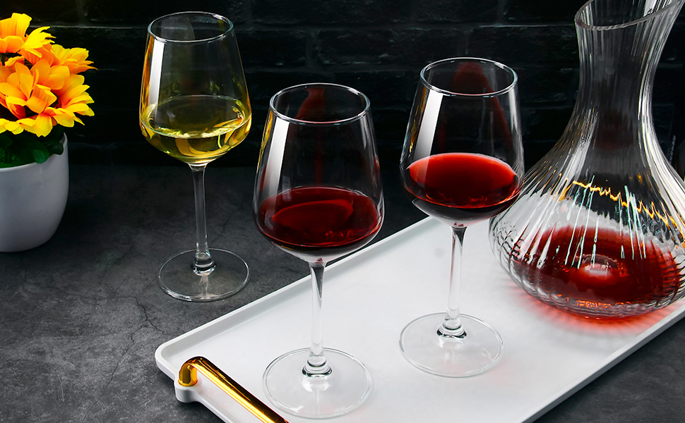 8 Pack Wine Glasses Fit for Festivals, Parties, Weddings and Families