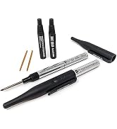 June Gold 2 Black Deep Reach Markers, 2 Ink Refill Bottles, 2 Tip Replacements, 30 mm Reach & 2 m...