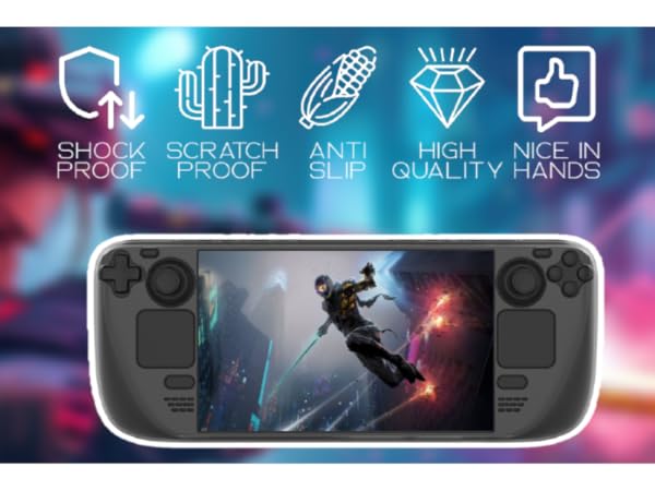 Crystal Clear TPU Protective Case for Steam Deck LCD & OLED