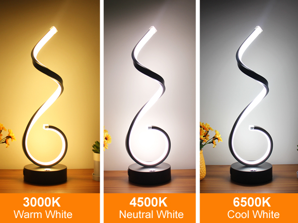 spiral table lamp