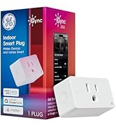 GE Cync Smart Indoor Plug, Smart Outlet Control, WiFi Outlet, Matter Compatible, Compatible with ...
