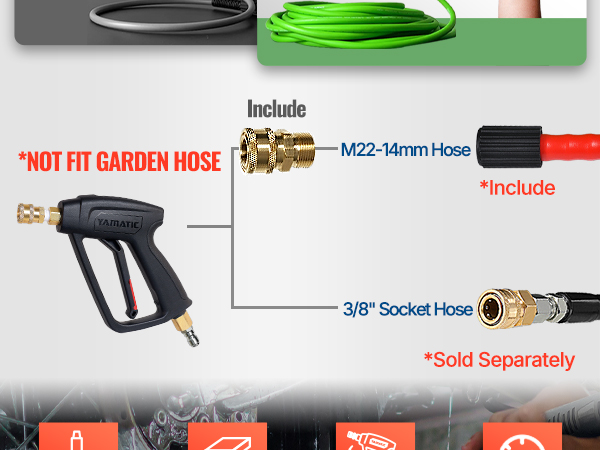 pressure washer gun and wand