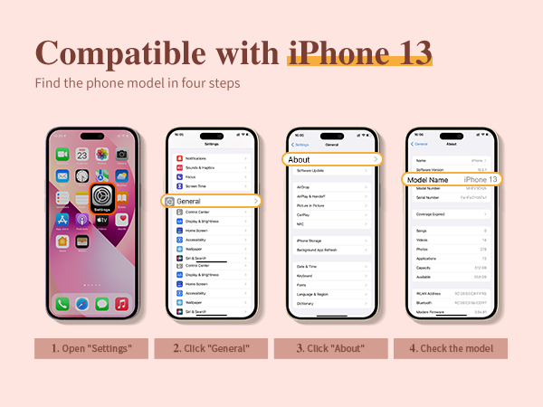 Compatible with iPhone 13 Case