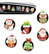 Hugwits 6 PCSChristmas Car Air Freshener Vent Clips, Cute Santa Snowman Gingerbread Man Stocking ...