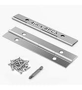 Arwnnklo 8 pcs Continuous & Piano Hinges,304 Stainless Steel Heavy Duty Piano 4 inch(10cm) x 1.2 ...