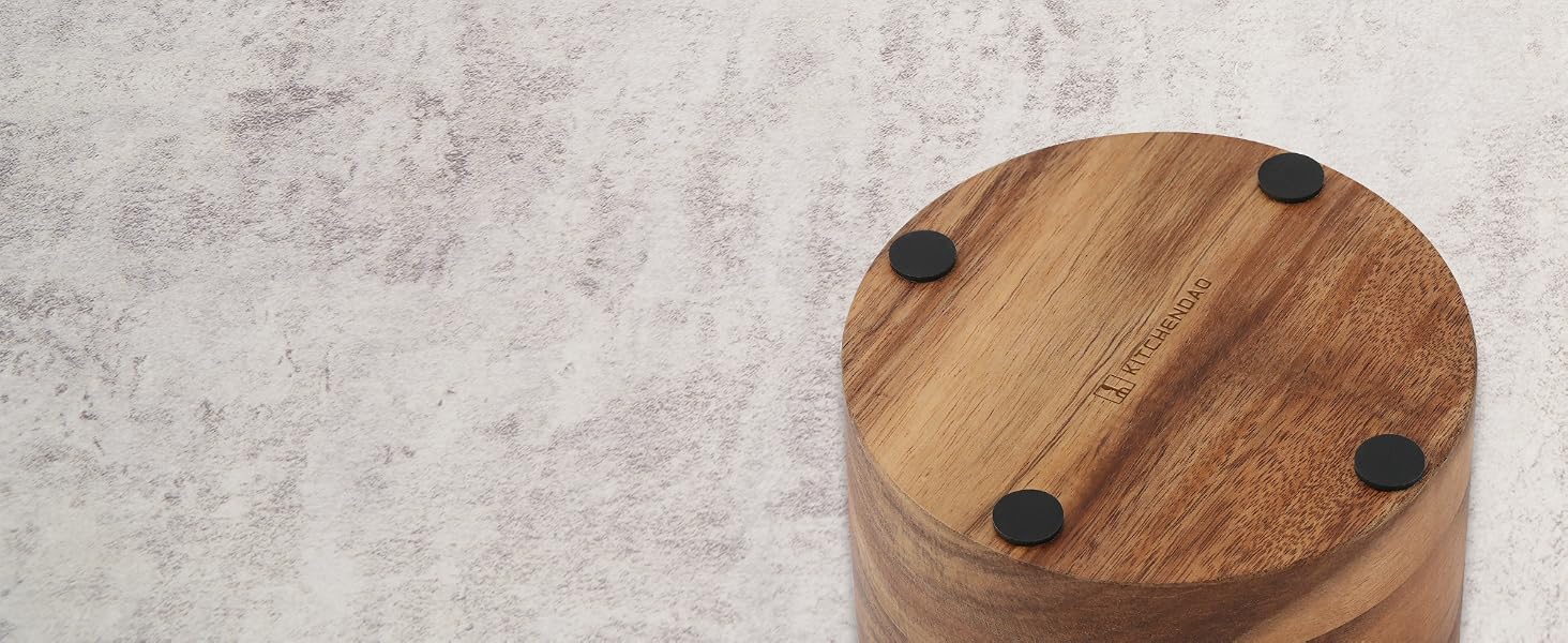 acacia wood salt box
